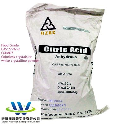 효율성 Ctric Acid anhydrous Formula C6h8o7 CAS 77-92-9 정상 저장 방법